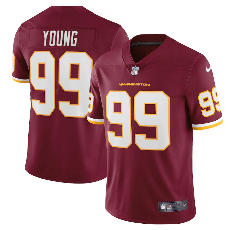 Men Washington Redskins #99 Chase Young Nike Burgundy Vapor Limited NFL Jersey